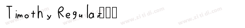 Timothy Regular字体转换